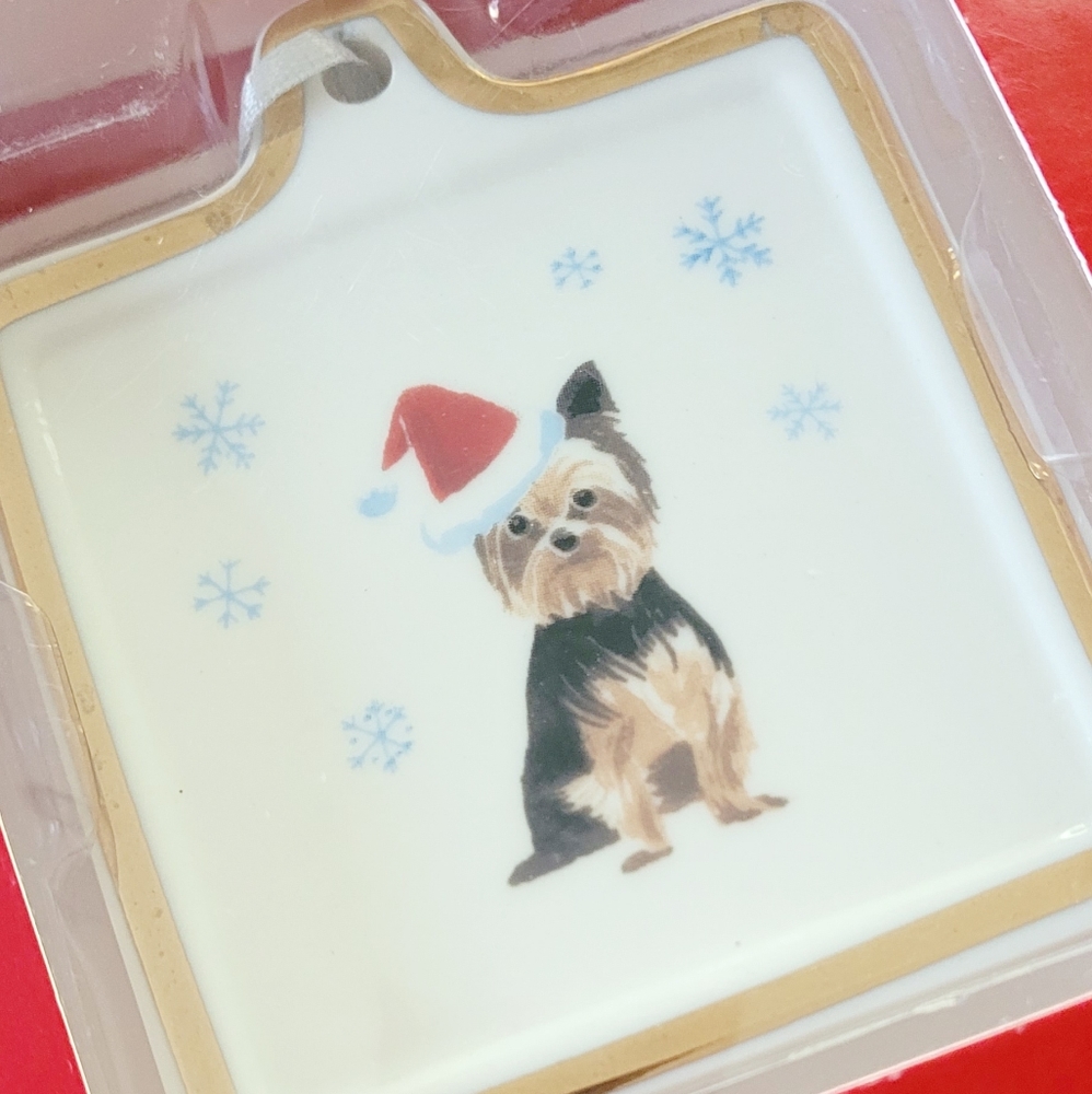 Yorkshire Terrier - Yorkie - CERAMIC CHRISTMAS ORNAMENT